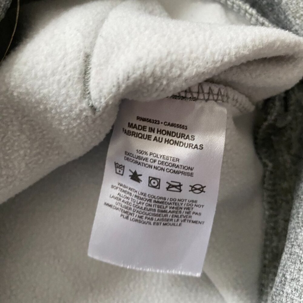 Nike Heather Gray Hoodie with Black Swoosh - Picture 4 of 9
